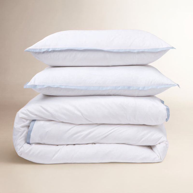 Langston Duvet Cover, King Duvet Cover + 2 King Shams, French Blue