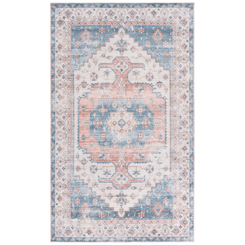 Elephus Machine Washable Performance Oriental Rug, Rectangle 5' x 8'