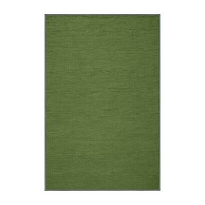 Tapis vert uni lavable à la machine
