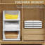 4 Pack Wardrobe Storage Organiser Foldable Stackable Baskets