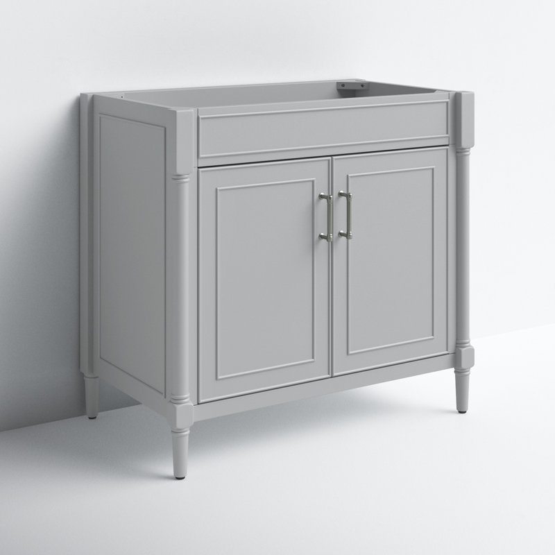 Addison 36'' Single Bathroom Vanity Base, Light Gray