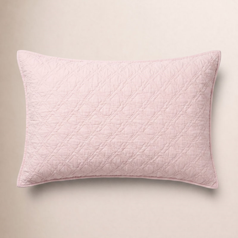 Gilmore 100% Cotton Sham, King, Rosewood