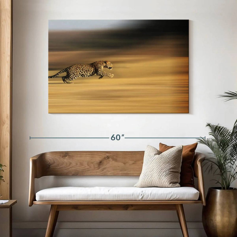 Crowle Leopard Sprint, 32" H x 48" W