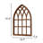 Farmhouse Arched Window Frame Wall Decor 20 X 32 Inches, Hanging Burning Finish Cathedral Wooden Window Frame, Handmade Rustic Faux Window Pane