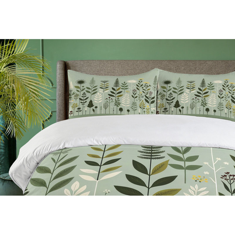 Monstera Duvet Cover, Queen Duvet Cover + 2 Standard Shams
