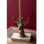  Porte-bougie cerf en résine, décor de table animal rustique doré, finition vieillie