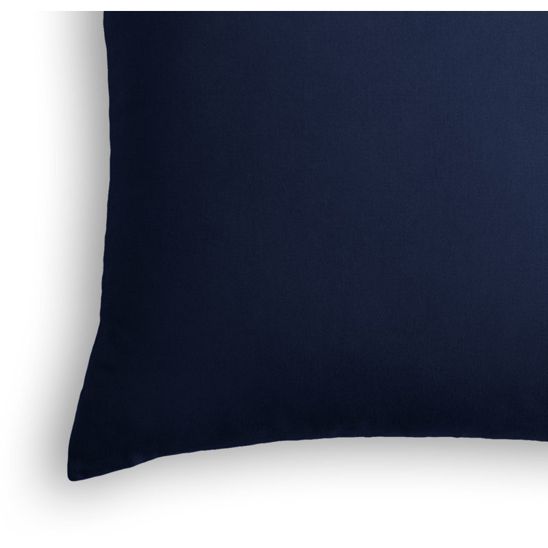 Classic Velvet Square Pillow Cover & Insert, 24" x 24", Navy