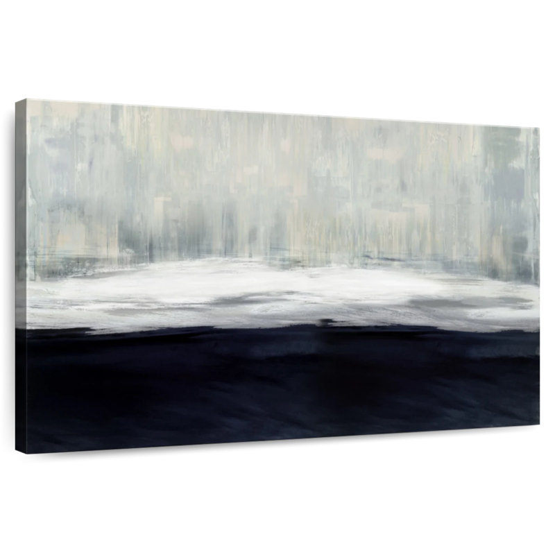 Avery White On Blue, 26" H x 39" W