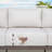 Sereno Patio Aluminum Conversation Set With Sofa, Coffee Table And Cushions-1080409383