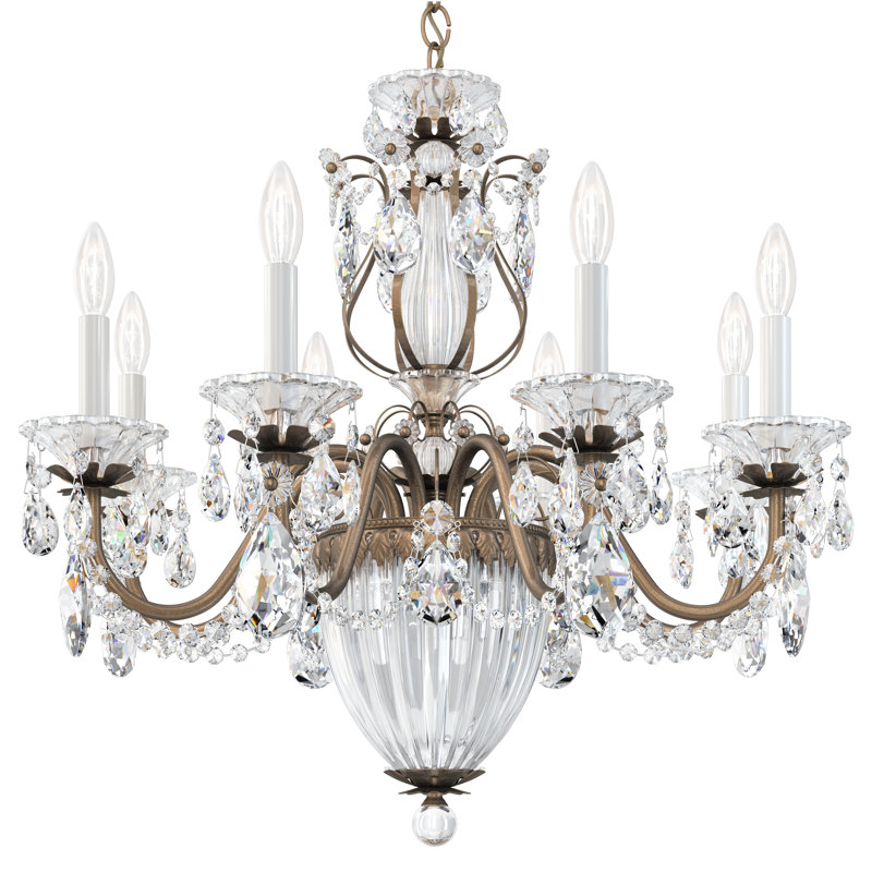 Bagatelle 11 - Light Chandelier, Etruscan Gold, Spectra Crystal Clear