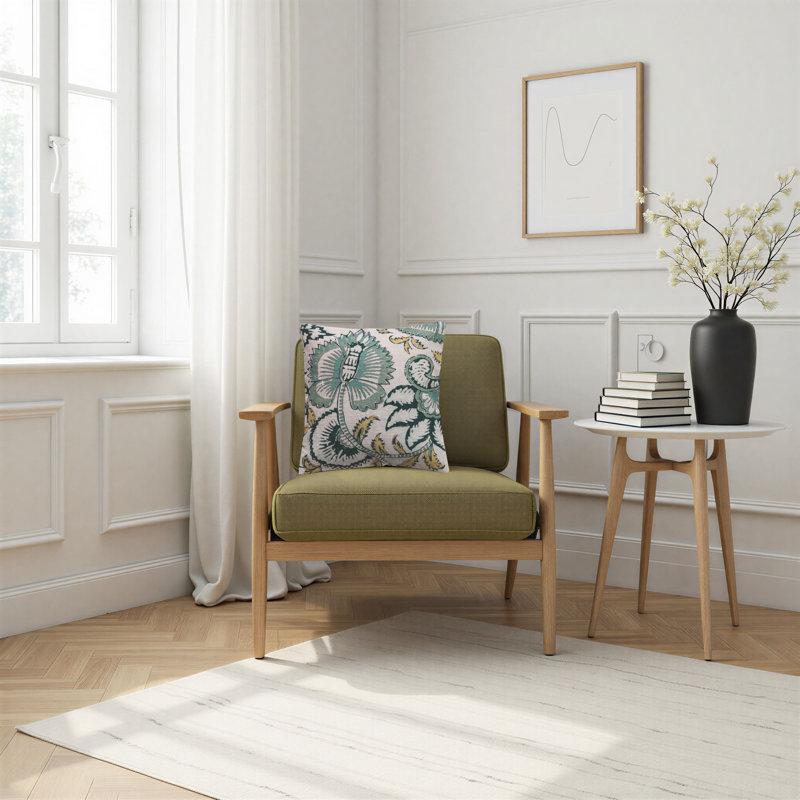 Cotton Throw Pillow with Polyester Fill