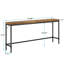 Élégant canapé extra long, console étroite