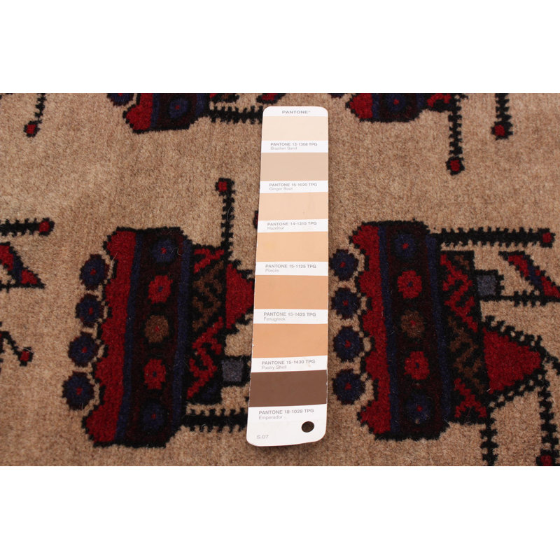 Tapis brun foncé Saim Rare War 2 pi 11 po x 4 pi 6 po