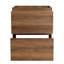 Meuble-lavabo de salle de bain 24 po avec tiroir double, brun, bois d'ingénierie, option armoire élégante avec tiroir brun