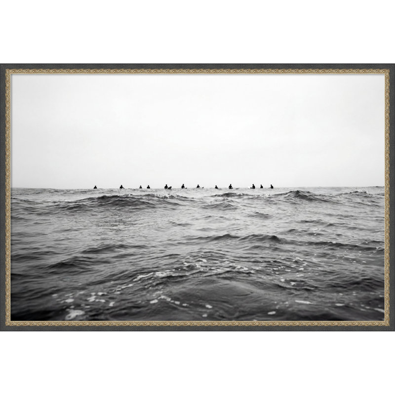 «Waiting On the Wave» par Kathrin Pienaar, reproduction d'art sur toile encadrée