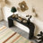 52" Wood Console Table with Curved Edge-127922931