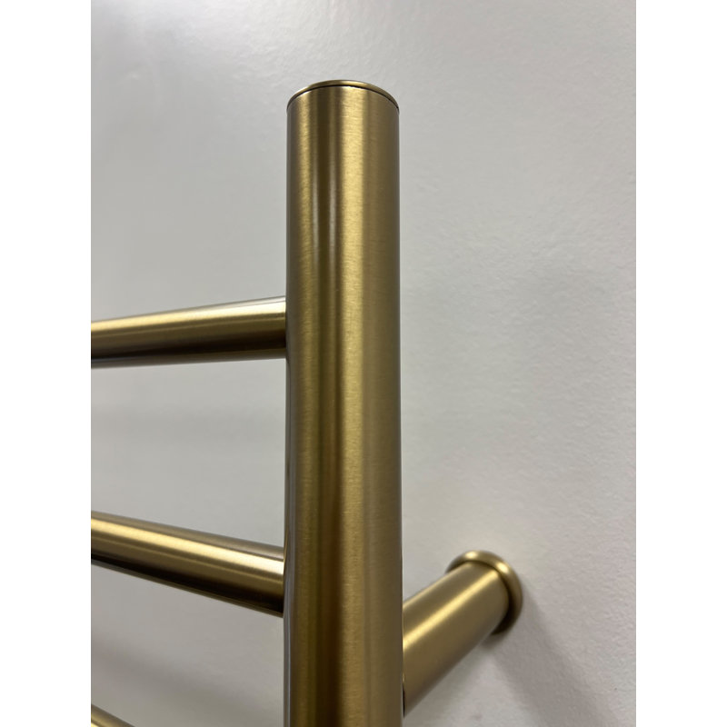 Chauffe-serviette électrique droit Radiant Large câblé ou à brancher, Bronze brossé