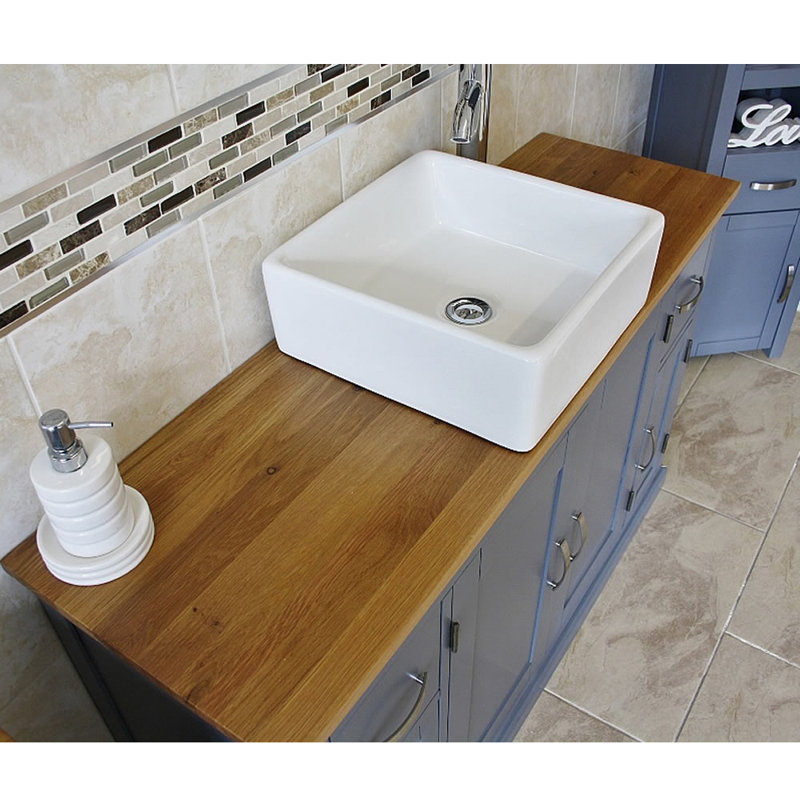 Tulum 1230 mm Freestanding Single Vanity with Vessel Ceramic Basin