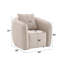Chaise Keith avec coussin, chenille beige-1742341555