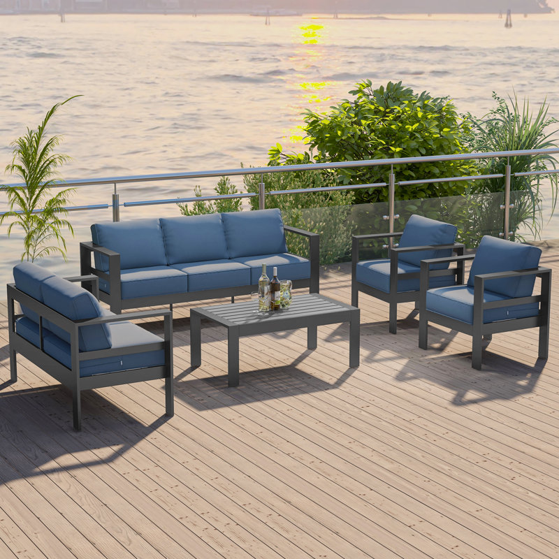 Tempie 7-Person Outdoor Seating Group with Cushions