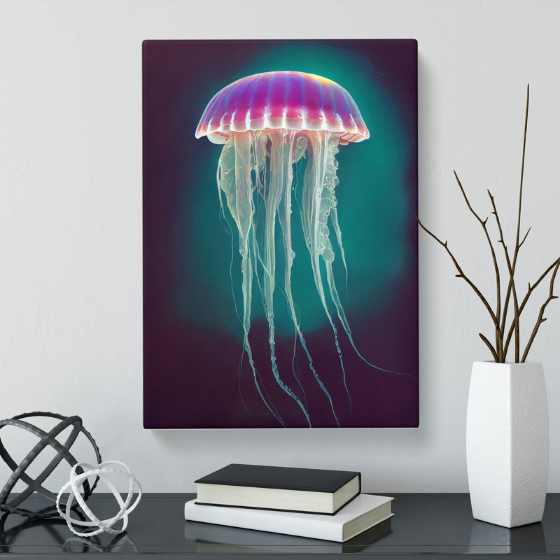 Alkire Jellyfish Vol.3 - Wrapped Canvas Print, 50cm H x 35cm W x 3cm D