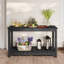 Console rectangulaire d'extérieur toutes saisons, noir-66042227