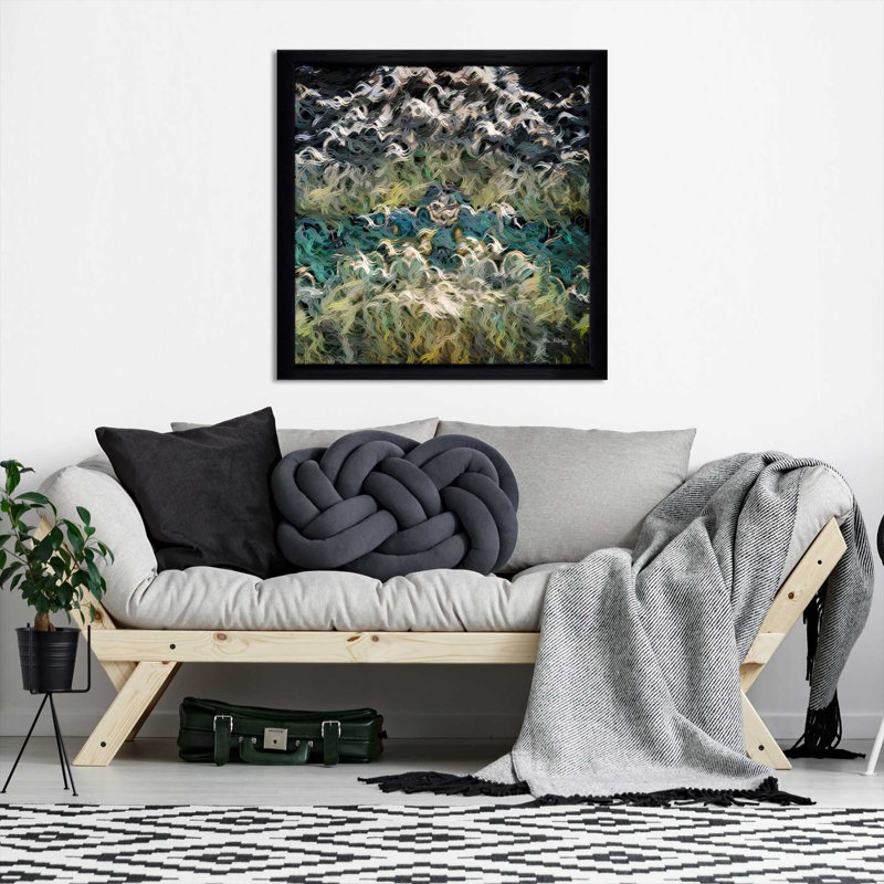 «Jeremiah 17: 8 Our God Provides» par Mark Lawrence - reproduction, H 37,5 po x l 37,5 po x P 1 po, Cadre noir