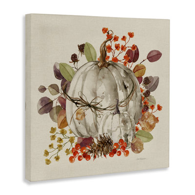 «Autumnal Pumpkin Herbs», art mural sur toile par Carol Robinson