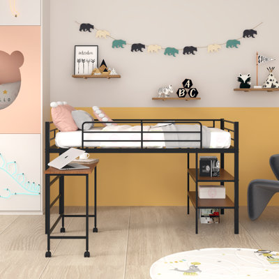 Vannes Twin Loft Bed with Built-in-Desk by Mason & Marbles