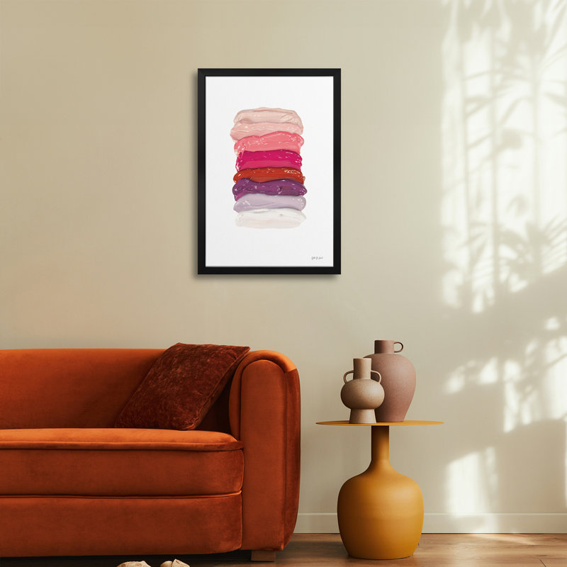 «Warm Paint Palette», reproduction d'art mural, affiche de galerie, H 32 po x l 24 po