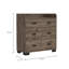 Commode double l 33,46 po à 5 tiroirs Mirtha-976208418