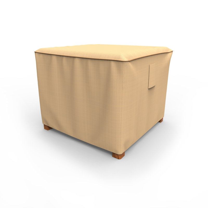 Ivan Outdoor Square Side Table/Ottoman Cover, Small - 20"H x 22"W x 22"L
