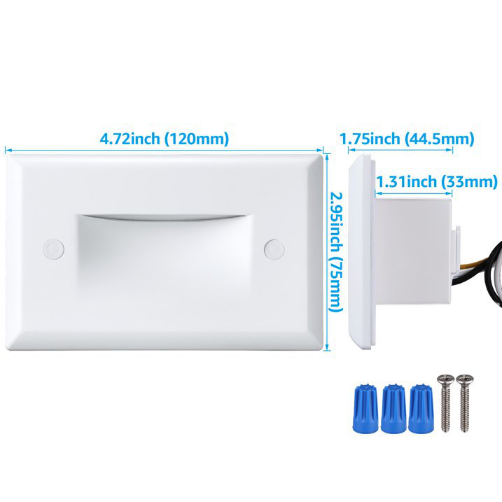 Integrated LED Zinc Alloy Step Light, White