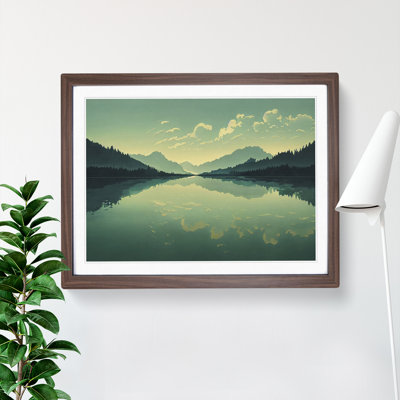 Mountain Lake Reflection Vol.6 - Framed Print