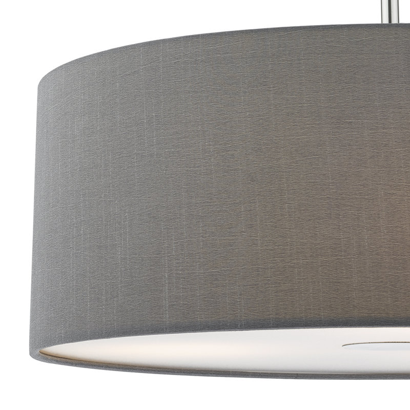 Desiree 3 - Light Drum Pendant, Grey