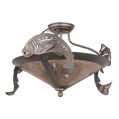 Organic Semi Flush Mount