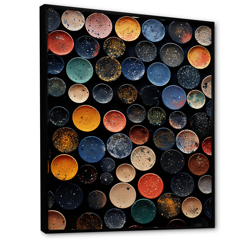 Céramique poterie merveilles - décoration murale Boho Pottery, Cadre flottant noir, H 20 po x l 12 po x P 1 po