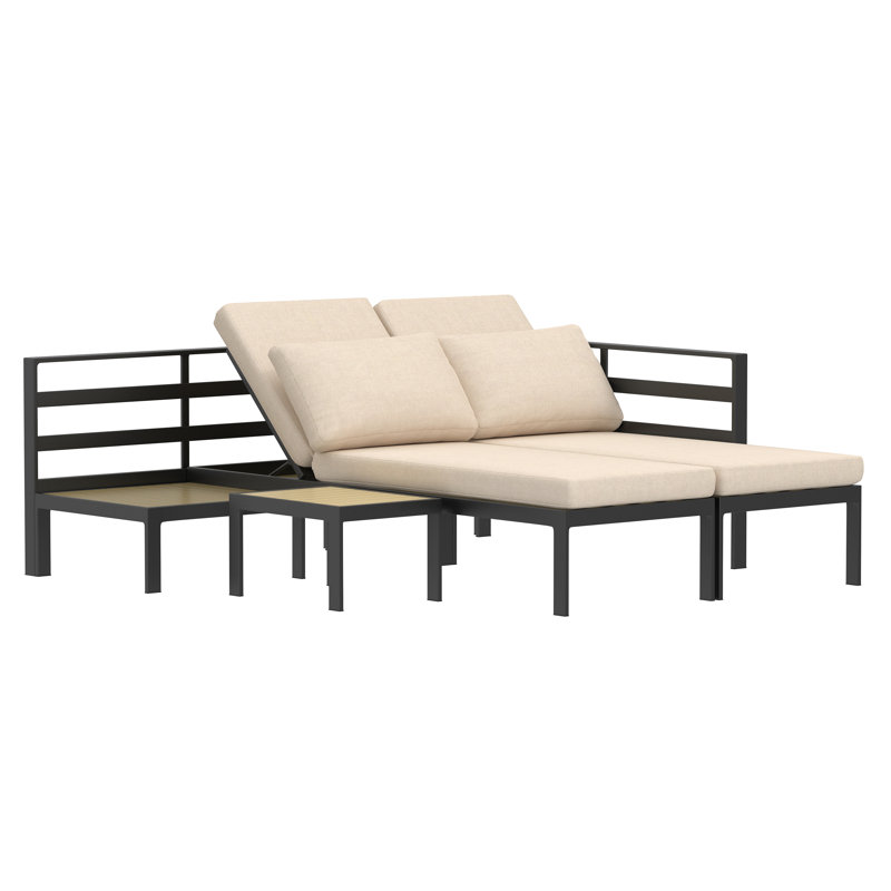 328.5cm Wide Straight Patio Sectional with Cushions