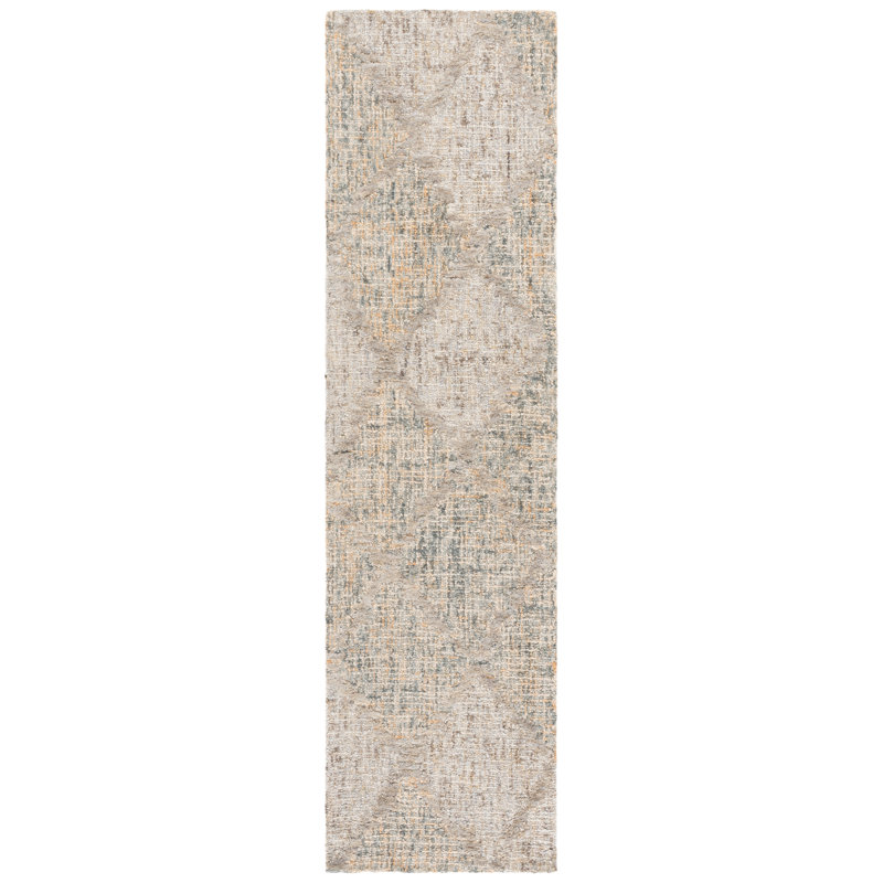 Tapis d'intérieur en laine touffeté à la main Harvest, Tapis de couloir 2 pi 3 po x 9 pi