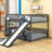 Eziquel Full Over Full Bunk Bed with Slide-400540333