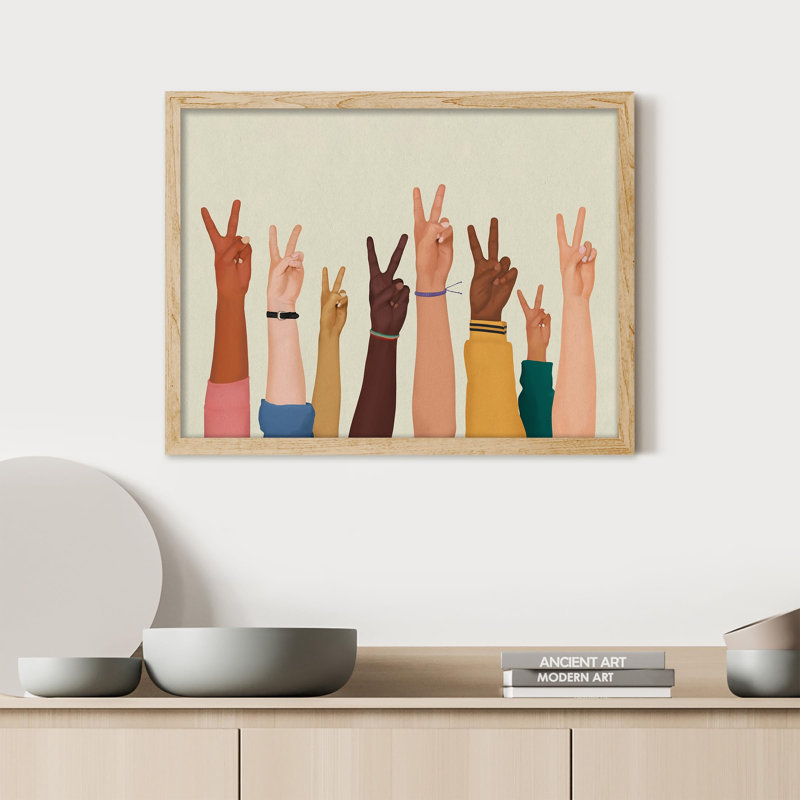 "Bureau multicentrique afro-américain d'illustration pacifique", sur papier, Naturel, H 12 po x l 16 po