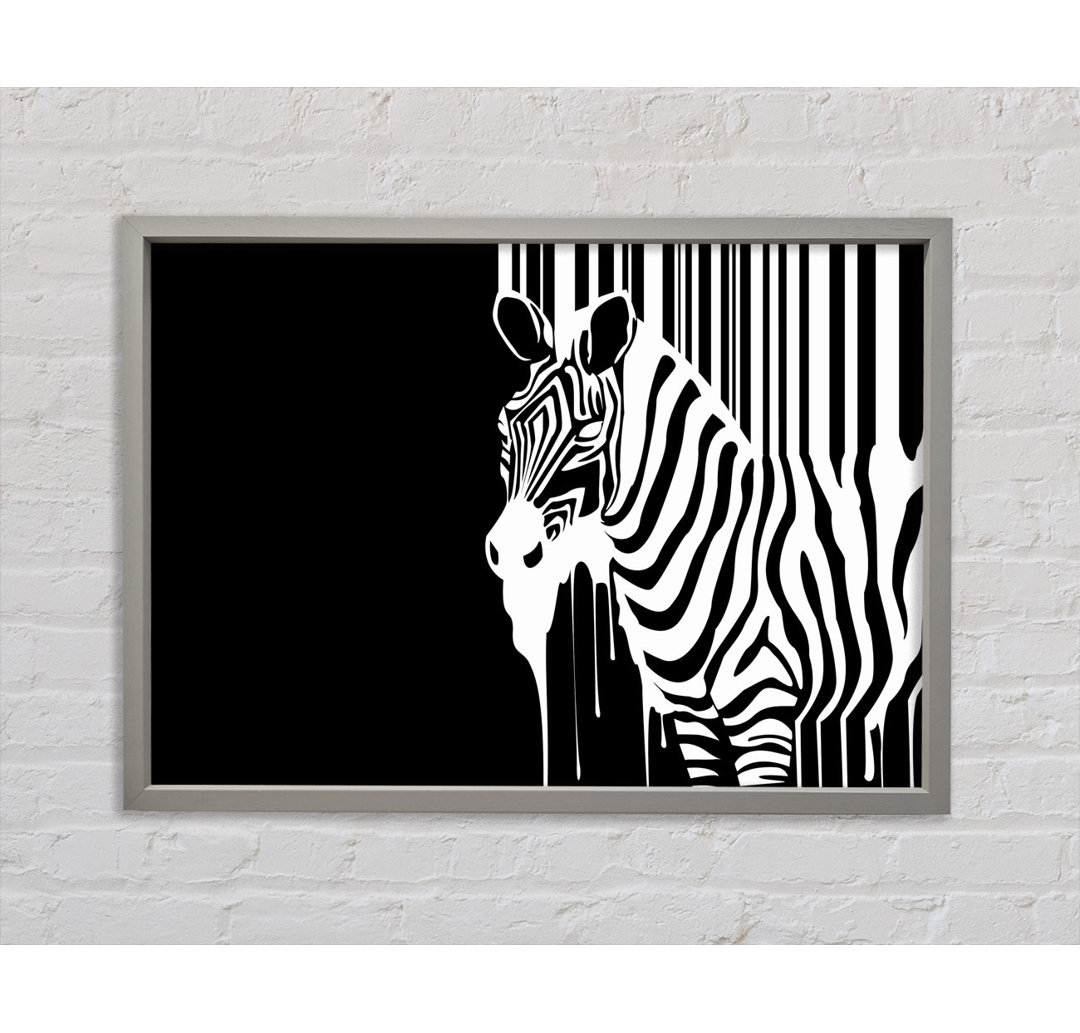 Gerahmtes Bild Melting Zebra