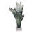 Bixler Artistic Agua Splash Sculpture for Home Decor - Glass Statue Decorative Object Figurine - Elegant Decorations for Living Room - 16", Gray & Clear-1081287031