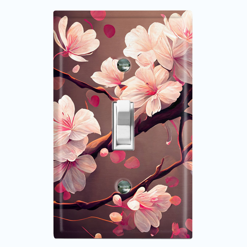 Plaque murale interrupteur à bascule Sakura