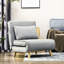 Fauteuil-lit convertible, canapé-lit multifonctionnel 2-en-1, fauteuil-lit avec dossier réglable pour le salon, la chambre à coucher et le bureau personnel