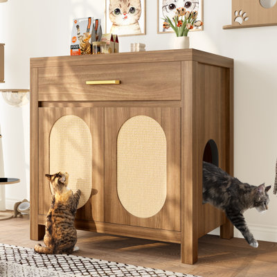 Enceinte de litière pour chat Velkan