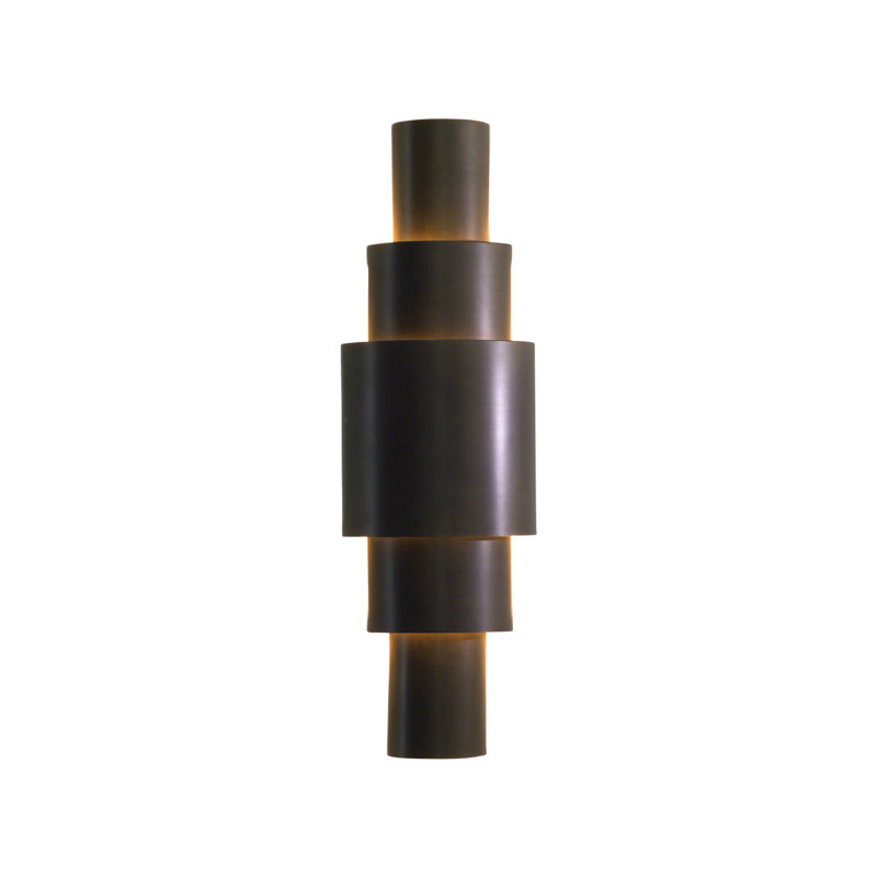 Babylon Art Deco Inspired 2-Light Antique Bronze Wall Sconce