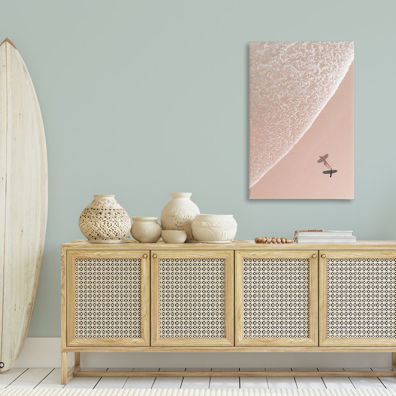 «Beach Surfer Silhouette» par Nataly White, H 45 po x l 30 po