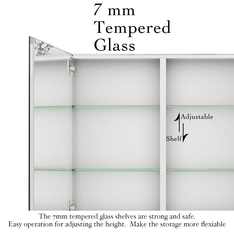 Kazandra 20'' W 26'' H Medicine Cabinet Mirror
