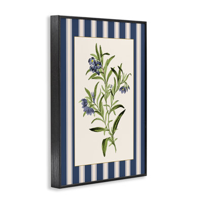 Giclée vintage sur toile rayée, design par Corinne Haig